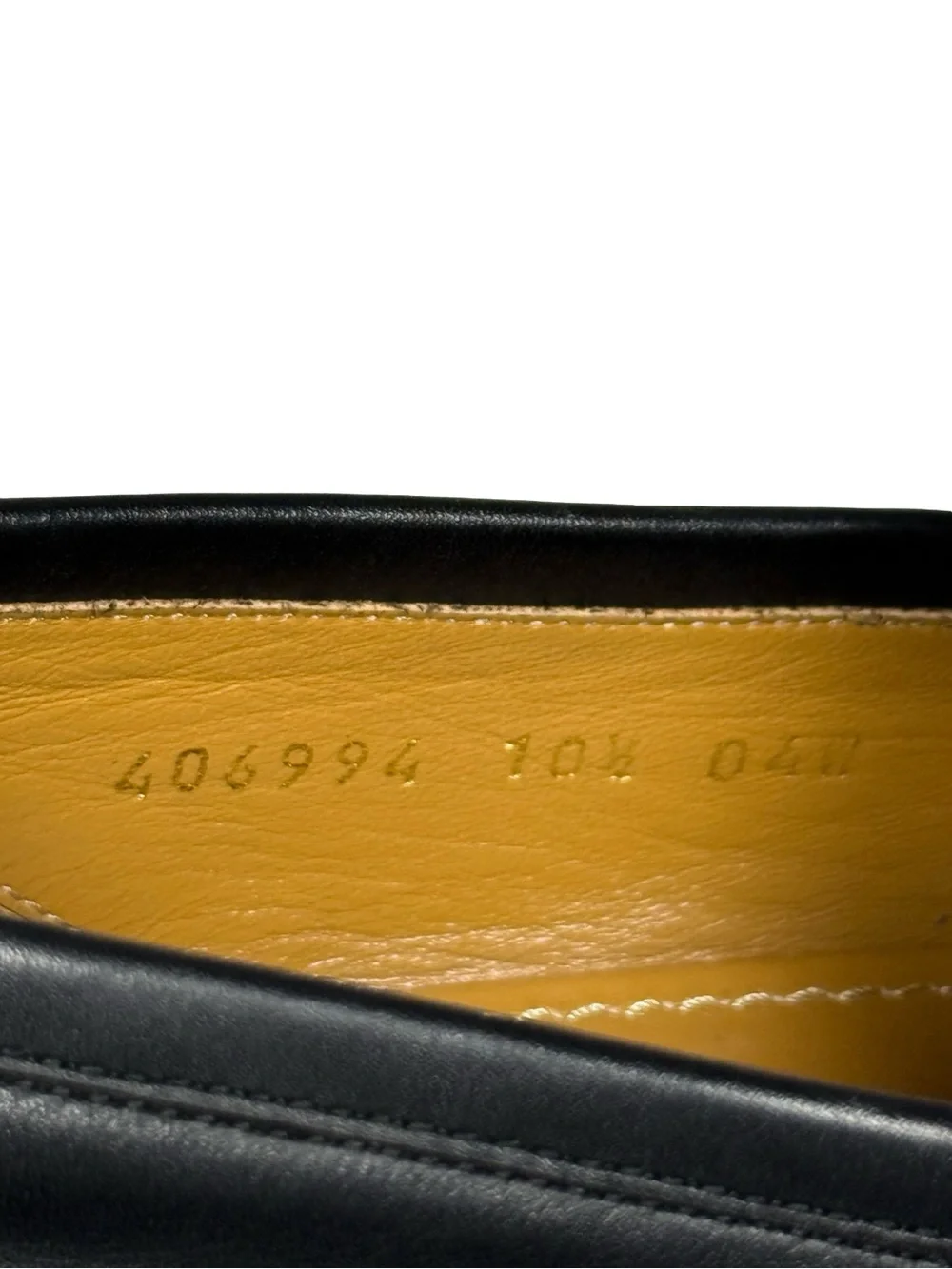 Gucci Jordaan Black Leather Horsebit Loafers Mens 10.5 Designer Luxury Italian